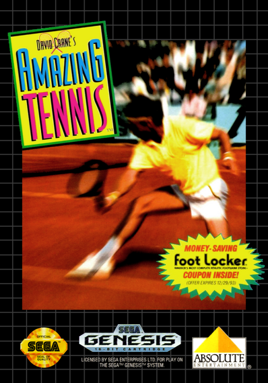 David Crane S Amazing Tennis (Usa) Genesis Print Poster