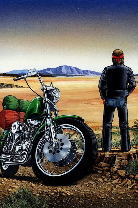 David Mann Ghost Rider Thriller Action Painting Print Wall Decor Jigsaw Puzzle