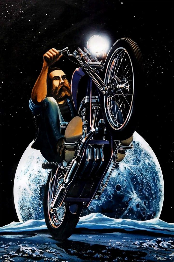 David Mann Illustration Cult Biker Motorcycle Print Jigsaw Puzzle