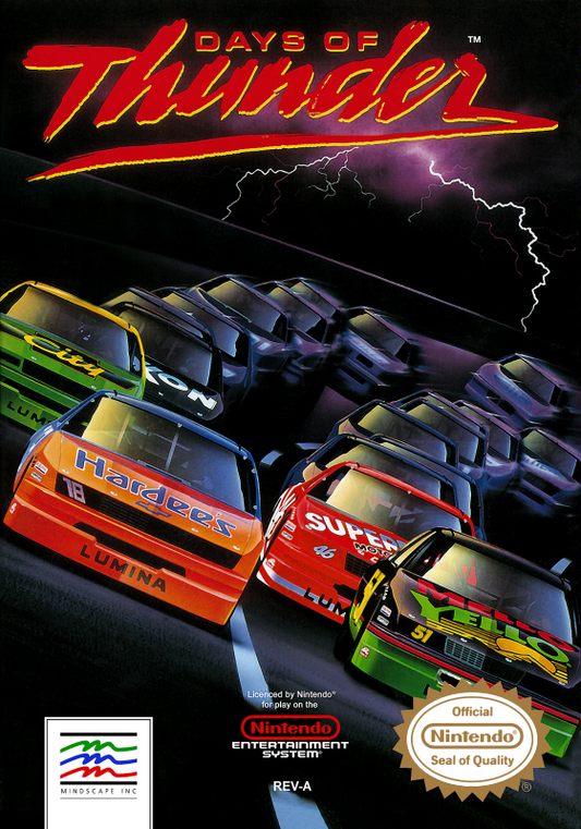 Days Of Thunder (Usa) Nes Print Poster