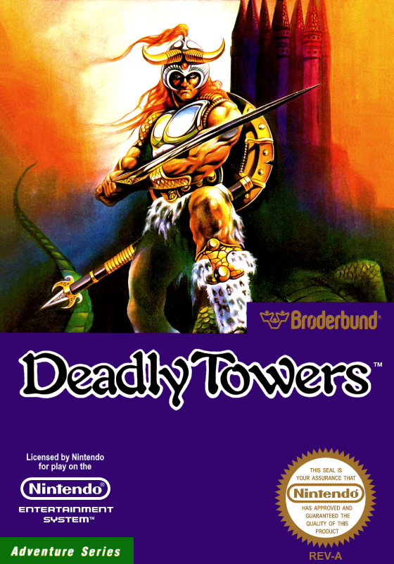 Deadly Towers (Usa) Nes Print Poster