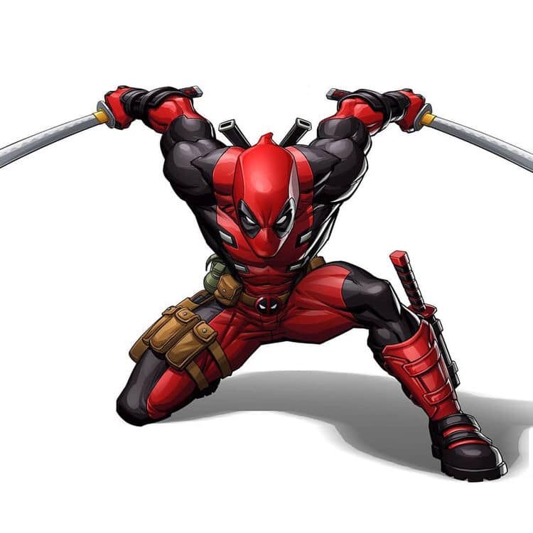 Deadpool Action Posing Print Poster