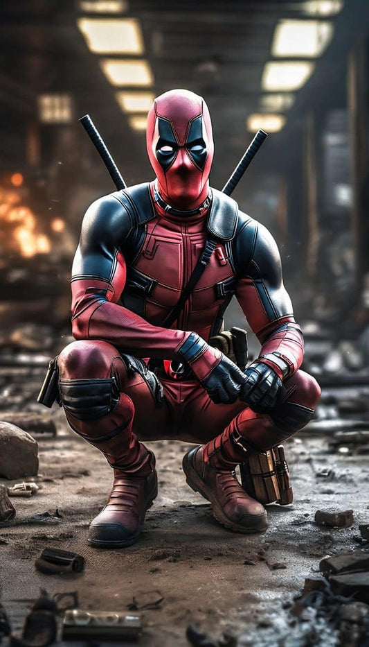 Deadpool Action Scene (2) Print Poster