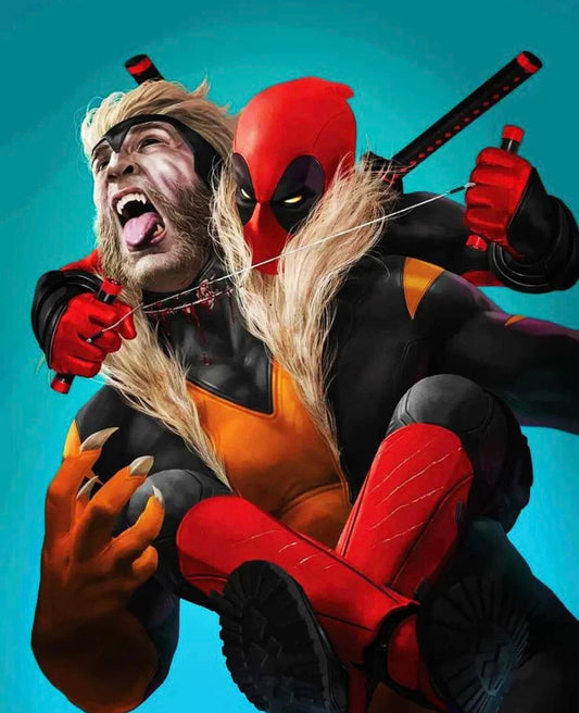 Deadpool And Wolverine Artwork Print Poster