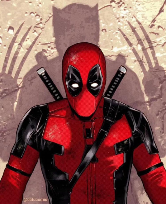 Deadpool Artistic Portrait Print Poster