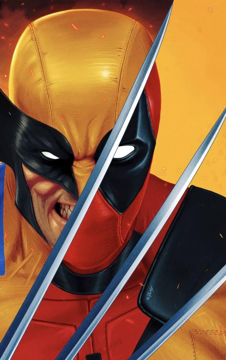 Deadpool Portrait Action Print Poster