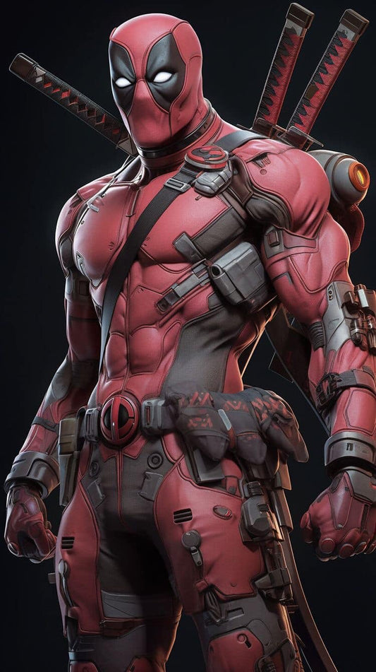 Deadpool Portrait Action Figure Print Poster