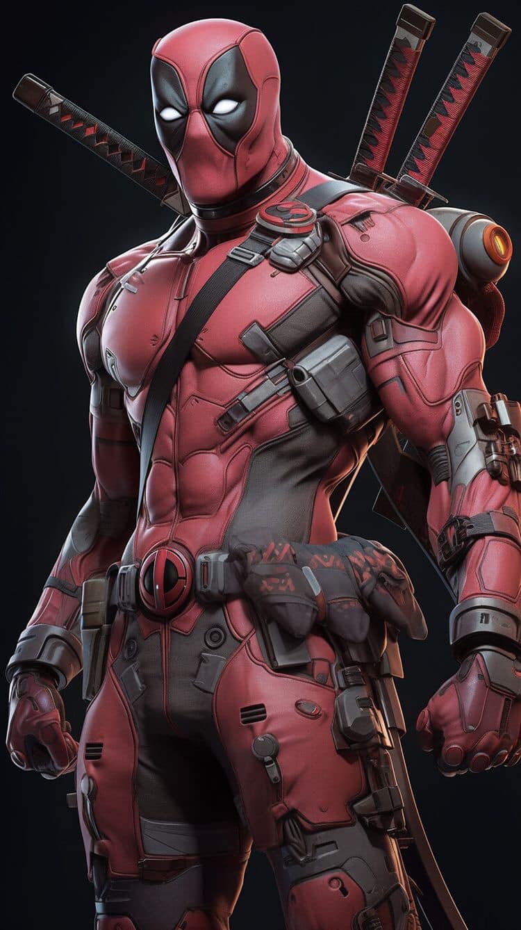 Deadpool Portrait Action Figure Jigsaw Puzzle