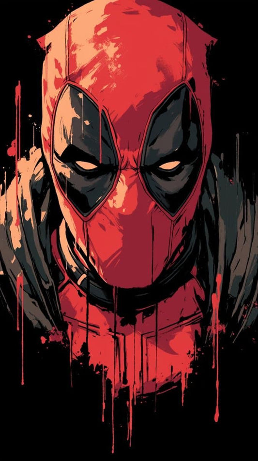 Deadpool Portrait Art Print Poster