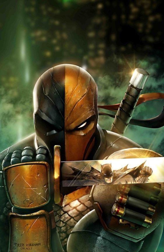 Deadpool Vs Batman Artwork Print Poster
