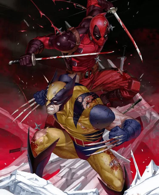 Deadpool Vs Wolverine Artwork Print Poster
