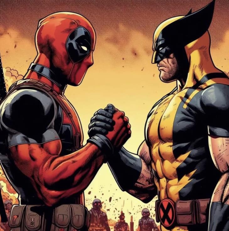 Deadpool Vs Wolverine Showdown (2) Print Poster