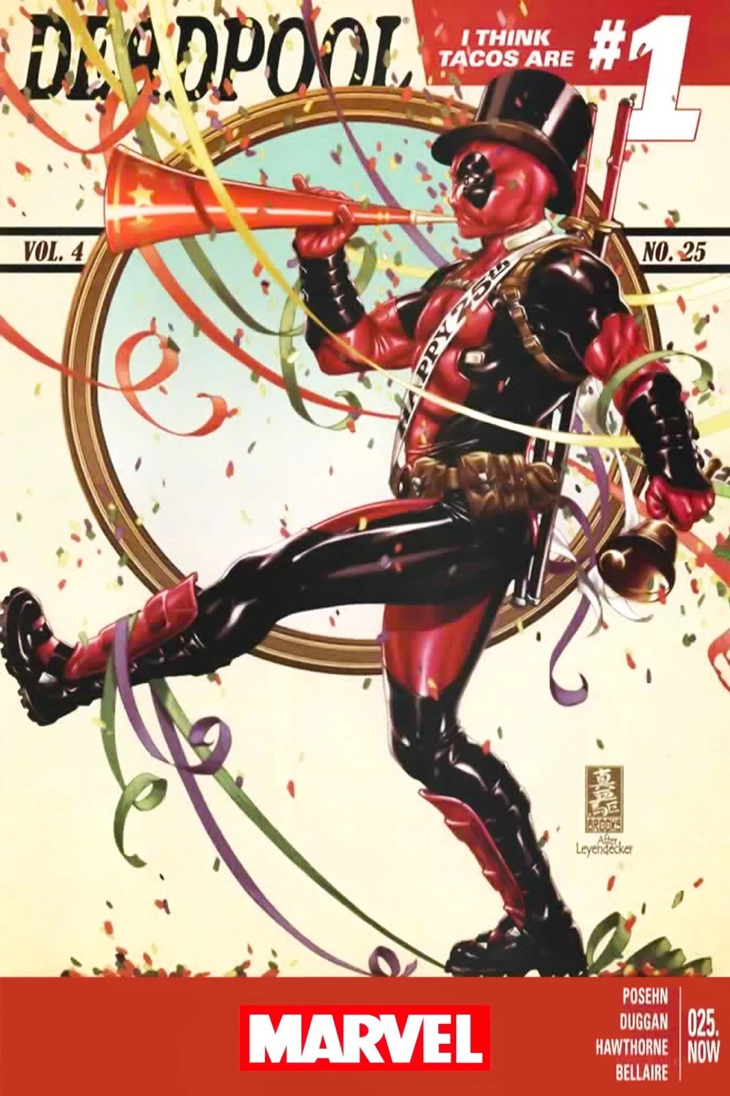 Deadpool #1 Vol 4 Comic Keychain