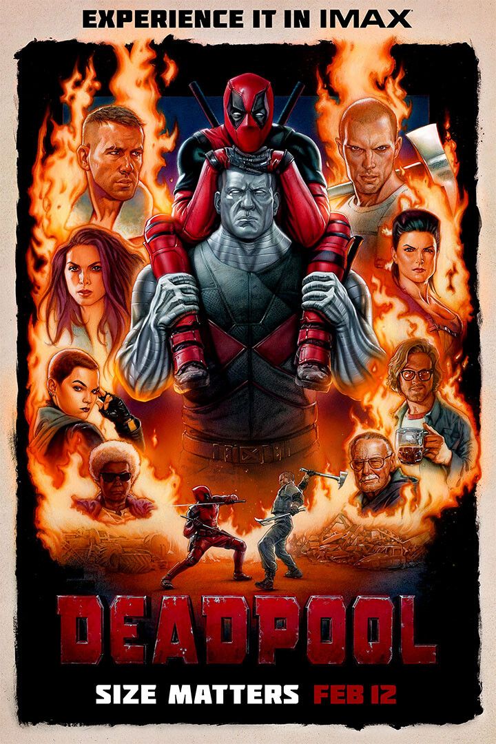 Deadpool Action Fantasy Movie Print Jigsaw Puzzle