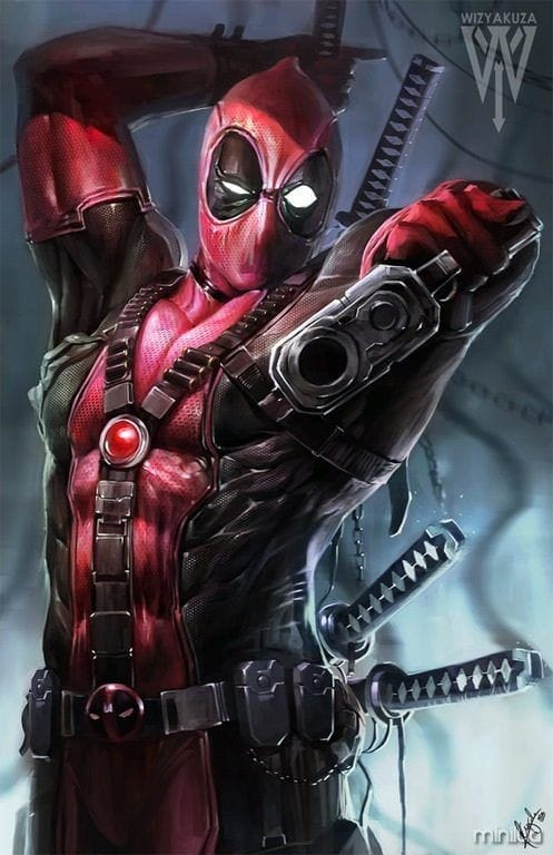 Deadpool Heroic Pose 9051 Print Poster