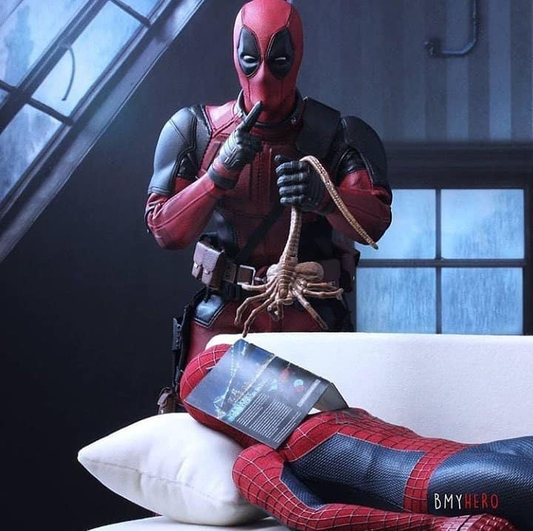 Deadpool Spiderman Action Figure 6759 Print Poster
