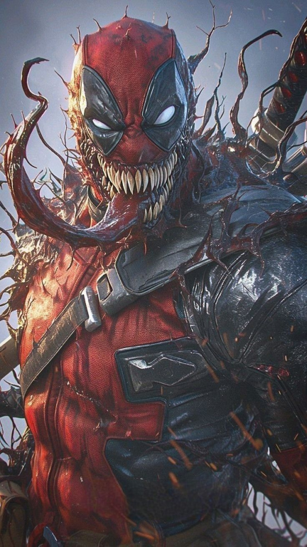 Deadpool Venom Fusion 8732 Print Poster