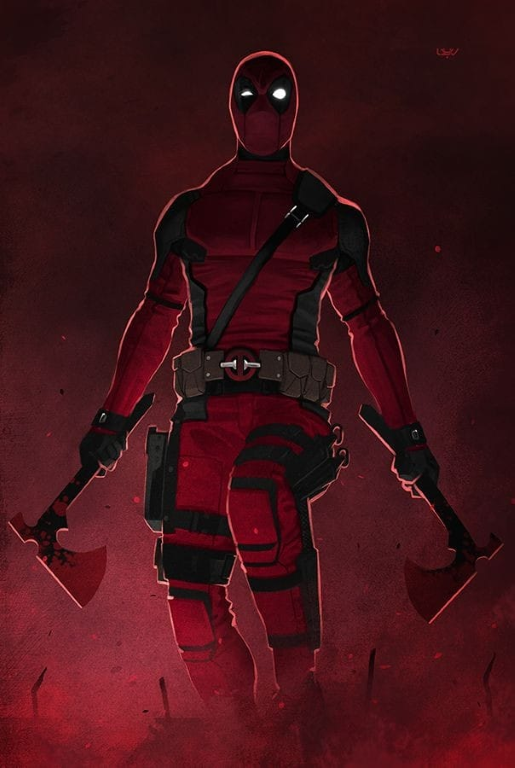 Deadpool With Axes 8546 Print Poster
