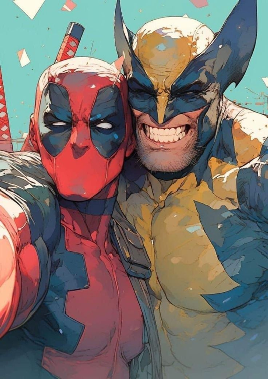 Deadpool Wolverine 4952 Print Poster