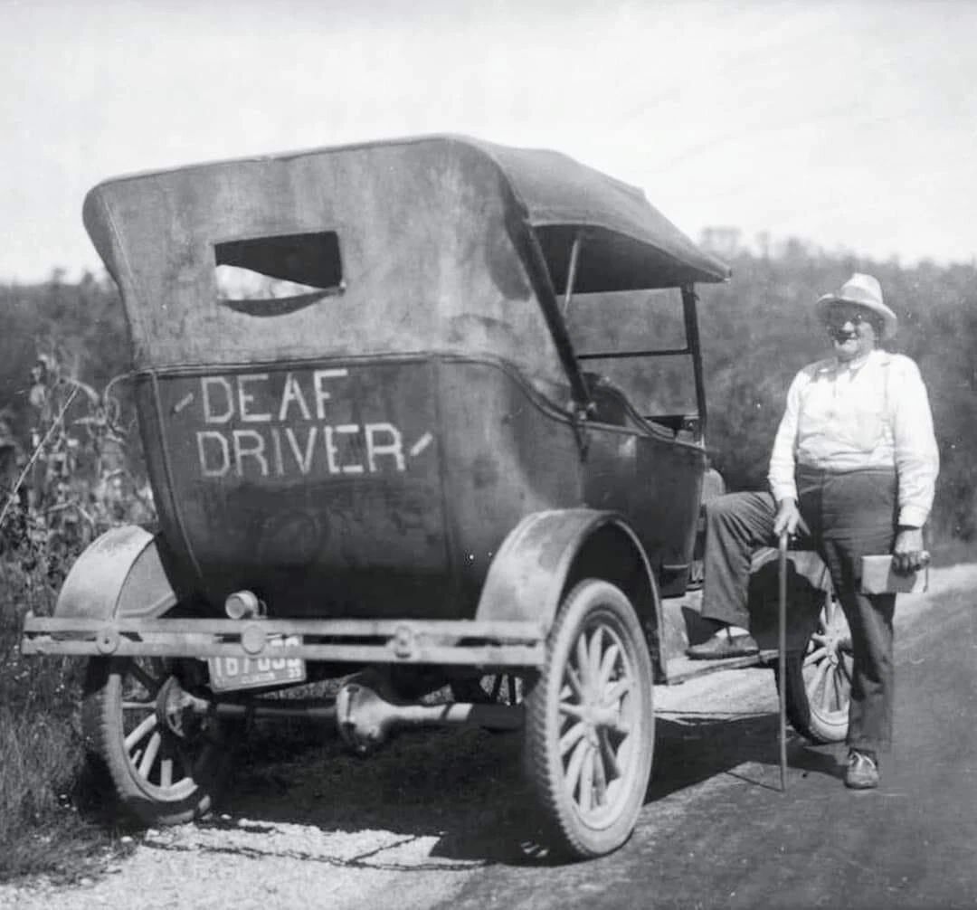 Deaf Driver Between Albany & Monticello Kentucky 1933 Picture Keychain