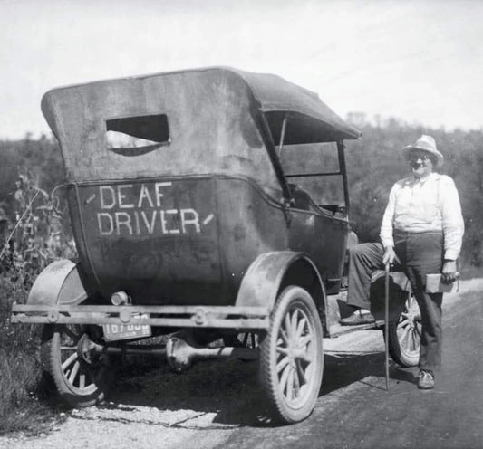 Deaf Driver Between Albany & Monticello Kentucky 1933 Picture Photo