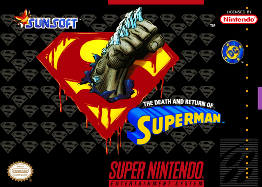 Death And Return Of Superman, The (Usa) Snes Print Poster