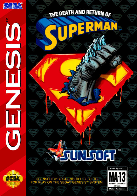 Death And Return Of Superman, The (Usa) Genesis Print Poster