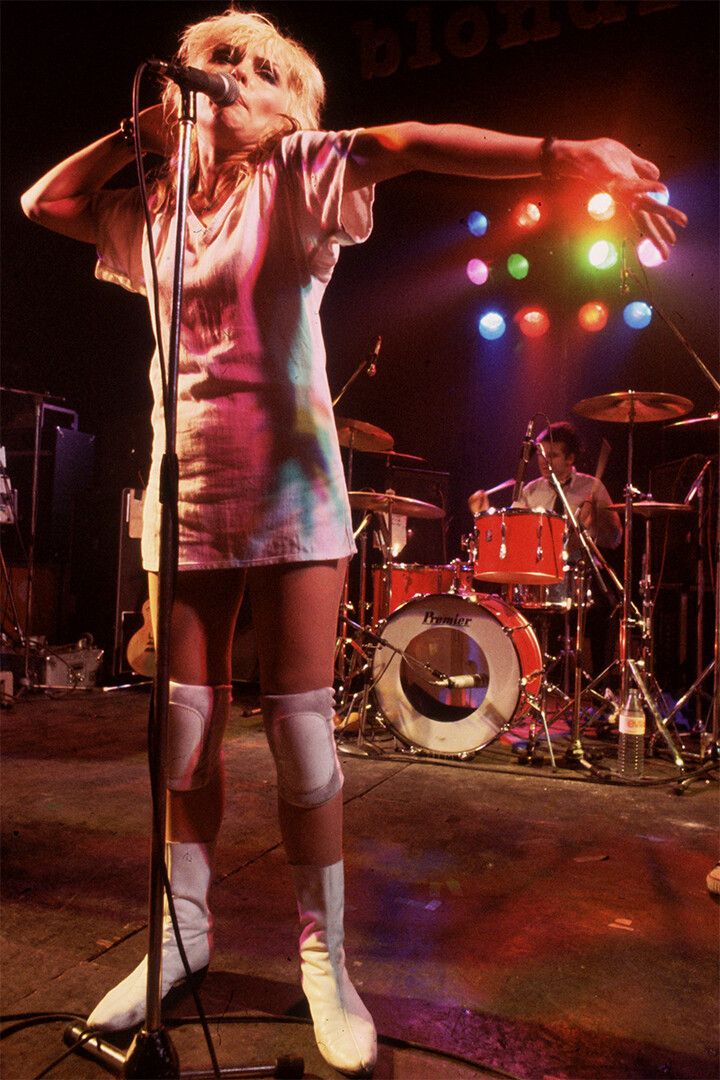 Debbie Harry Of Blondie Lying On Stage Print Jigsaw Puzzle