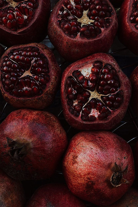 Delicious Pomegranates On Table Art Wall Decor Jigsaw Puzzle
