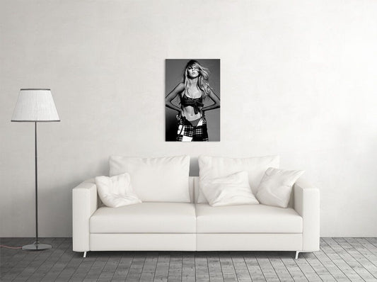 Delilah Belle Hamlin Phenomenon Black White Posing Wall Decor Jigsaw Puzzle