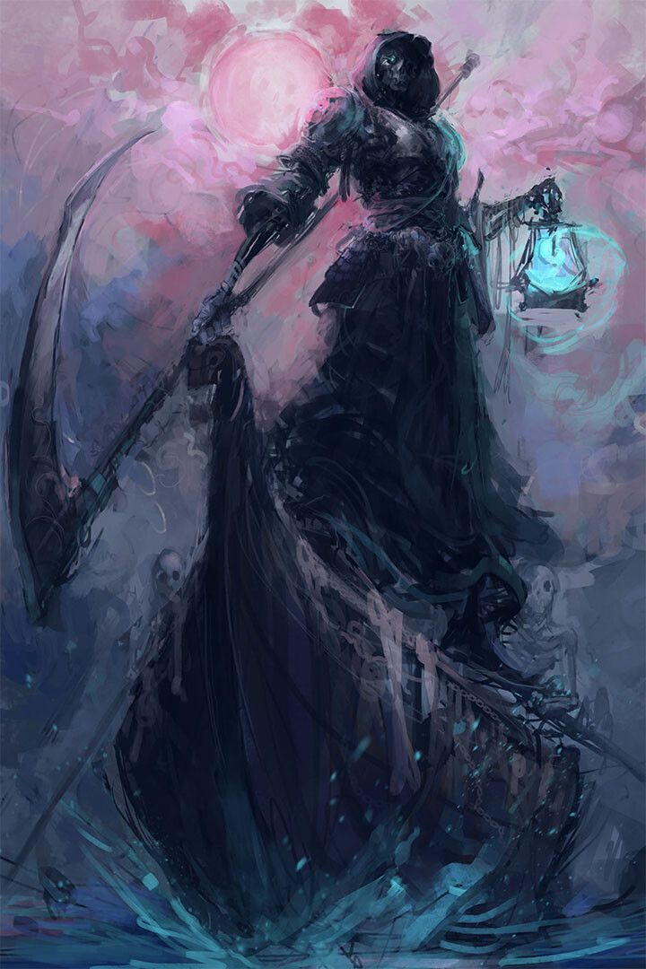 Deliverance Grim Reaper Horror Fantasy Night Jigsaw Puzzle