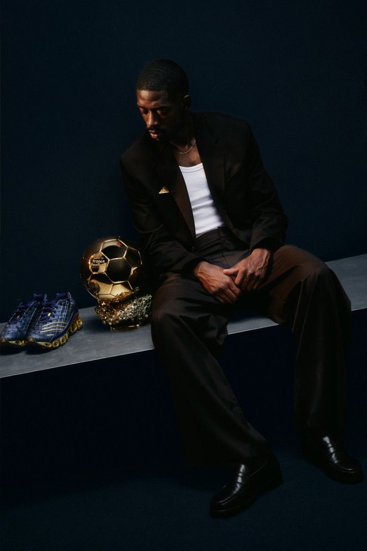 Dembele Awardwinning Soccer Star With Golden Trophy Inspired Jigsaw Puzzle