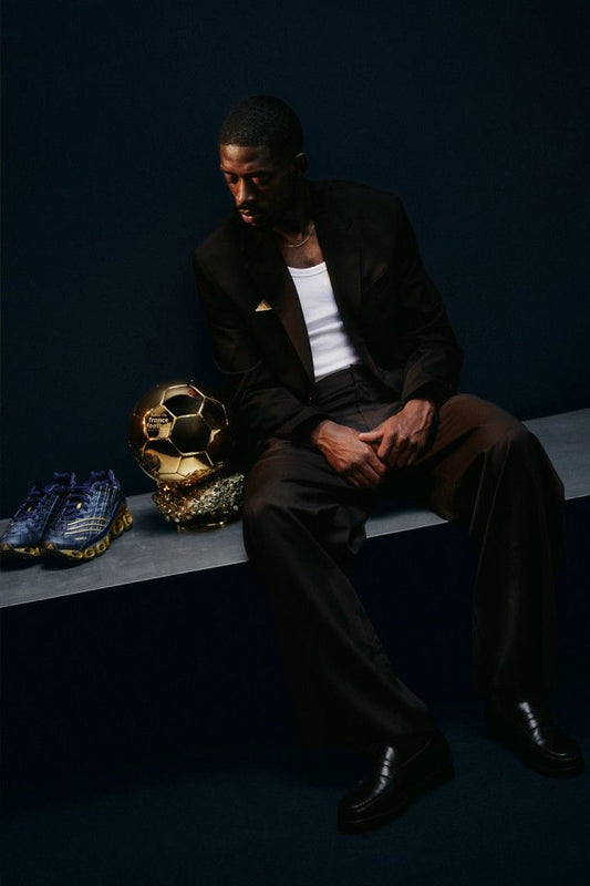 Dembele Awardwinning Soccer Star With Golden Trophy Inspired Jigsaw Puzzle