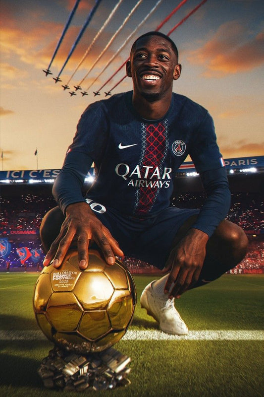 Dembele Soccer Star Golden Trophy Celebration Awardwinning Jigsaw Puzzle