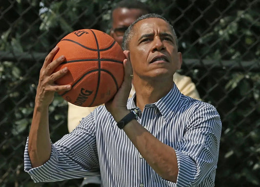 Democrat Liberal President Barack Obama Playing Basketball Poster Picture Photo