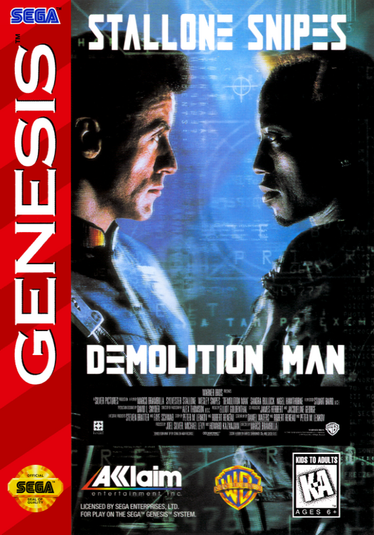 Demolition Man (Usa) Genesis Print Poster