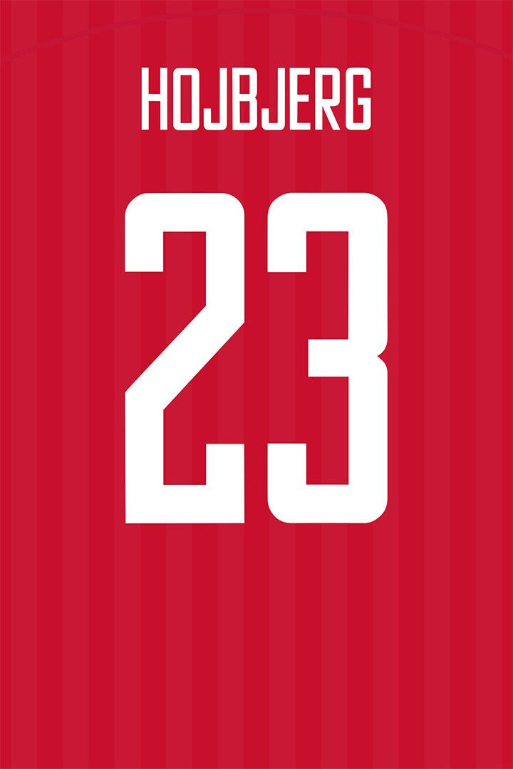 Denmark #23 Pierre Emile World Soccer Championship Wall Decor Jigsaw Puzzle