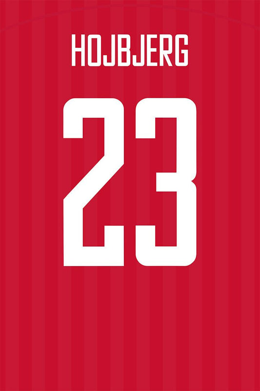 Denmark #23 Pierre Emile World Soccer Championship Wall Decor Jigsaw Puzzle
