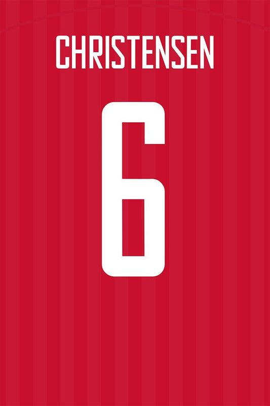 Denmark #6 Andreas Christensen World Soccer Championship Jigsaw Puzzle