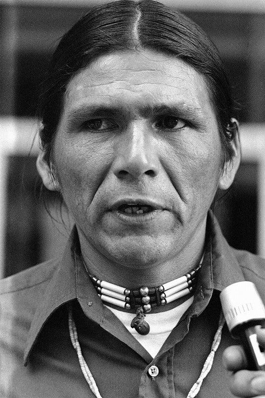 Dennis Banks Talking Wpress Gun On Hip Jigsaw Puzzle