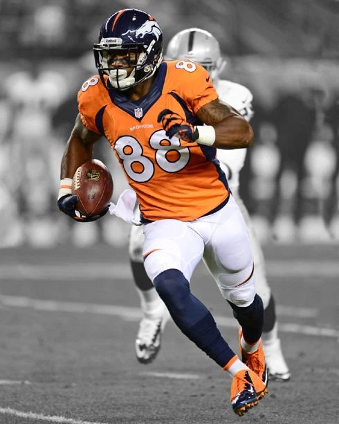 Denver Broncos Demaryius Thomas Glossy Magnet Spotlight Print Nfl Magnet