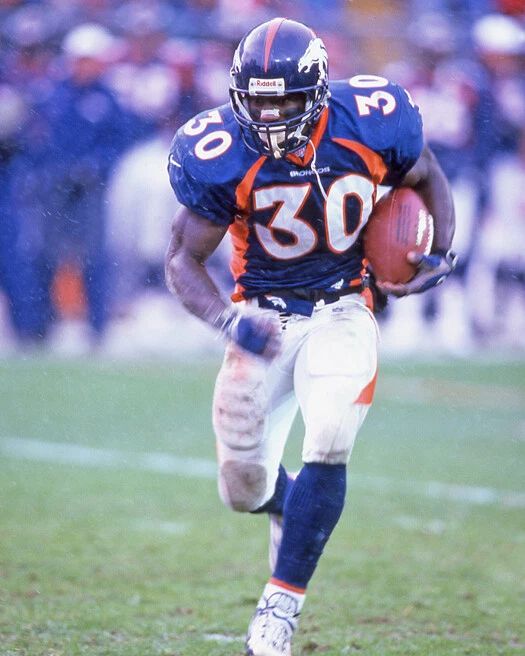 Denver Broncos Terrell Davis Keychain Print Football Keychain Hof 2017 1