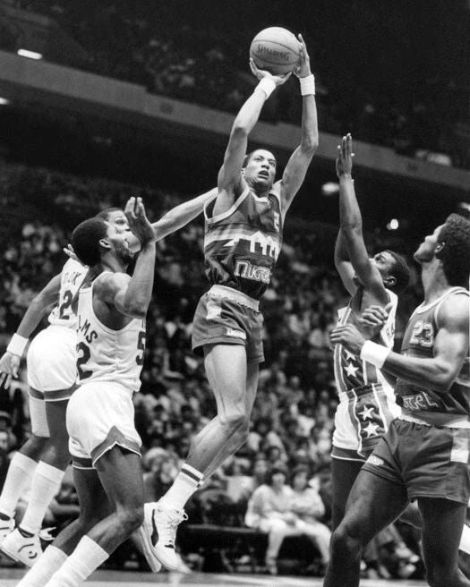 Denver Nuggets Alex English Glossy Photo Basketball Print Poster Hof 97