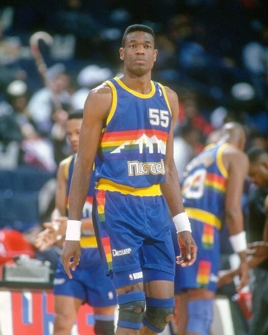 Denver Nuggets Dikembe Mutombo Glossy Keychain Basketball Keychain Hof 15 1