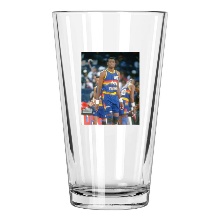 Denver Nuggets Dikembe Mutombo Basketball Hof 15 1 Pint Beer Drinking Glass