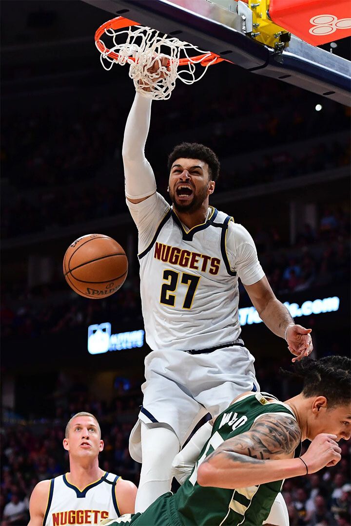 Denver Nuggets Team Jamal Murray 27 Basketball Player Wall Home Jigsaw Puzzle