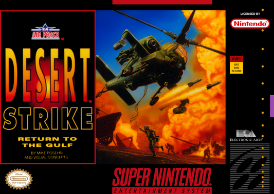 Desert Strike Return To The Gulf (Usa) Snes Print Poster