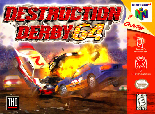Destruction Derby 64 N64 Print Poster