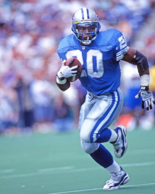 Detroit Lions Barry Sanders Photo Glossy Print Football Poster Hof 04