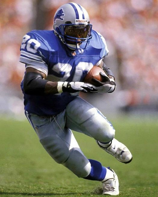 Detroit Lions Barry Sanders Keychain Glossy Print Nfl Football Keychain Hof 04